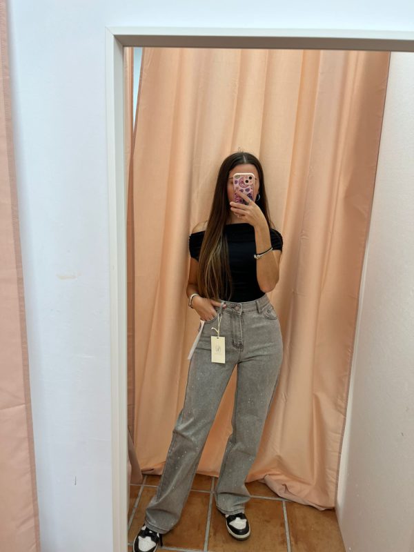 PANTALON GRIS BRILLO PANTALON GRIS BRILLO