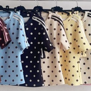 Conjunto Viral Lunares Camiseta y Pantalon Corto